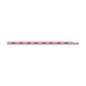 Brazo Recto 4 mts | Iluminación Rojo-Verde para Barreras Hikvision DS-TMG320 | Octagonal Recto