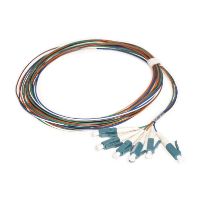 Kit de 6 Pigtails con Conector LC, Multimodo 50|125 OM4, 900um, de 1 Metro (3.28 Pies)