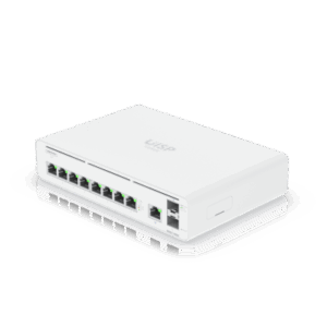 Consola UISP de Ubiquiti | Gateway y Switch de Red Gigabit | Controlador con Plataforma UISP para gestión remota de WISP (airMAX, airFiber, uFiber, LTU, edgeMAX, airCube) | 128 GB SSD | (1) WAN 1GbE | (1) WAN SFP+10G | (8) puertos LAN GbE RJ45
