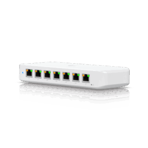USW Ultra 60W Switch de 8 Puertos GbE (7 Puertos PoE+ y 1 Puerto Entrada PoE++) con Opciones de Montaje Versátiles