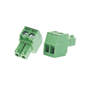 Bornera Verde Conector Macho de 3.5 mm para Paneles de Acceso, Cámaras, Múltiples Dispositivos| 2 Tornillos