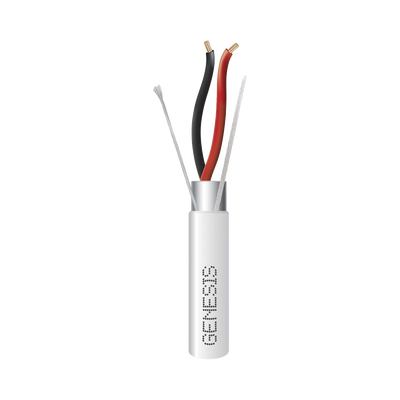 Bobina de 305 Metros (1000 Pies) de Cable 4 x 22 AWG BLINDADO | RISER | Color Blanco | Para Aplicaciones de Audio, Seguridad y Control - Image 2