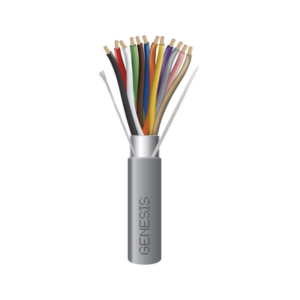 Carrete de 305 Metros (1000 Pies) | Cable de Cobre | 12 x 22 AWG | Riser | Tipo CMR CL3R FPLR | Para Interior | Color Gris | Para Aplicaciones de Alarmas de Intrusión y Automatización