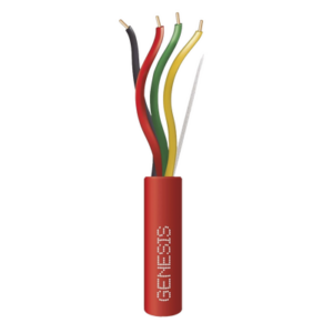 Carrete de Alambre 305 Metros (1000 Pies) | 4 x 16 AWG | Riser | Color Rojo | Tipo FPLR, CL3R, (UL) FT4 | Para Aplicaciones en Sistemas de Detección de Incendio y Sistemas de Evacuación
