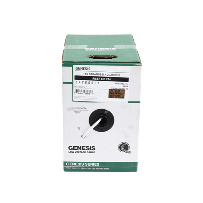 Bobina de 152 Metros (500 Pies) | Cable Audacious | Premium 2 x 14 AWG | Riser | Libre de Oxigeno | Aplicaciones de Audio Profesional - Image 4