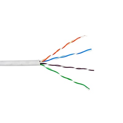 Bobina de Cable de 305 Metros (1000 Pies) UTP Cat6 Riser | Color Blanco | UL, CMR, Probado a 350 Mhz | Para Aplicaciones de CCTV, Redes de Datos, IP Megapixel, Control RS485