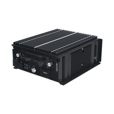 DVR Móvil Híbrido | 12 Canales | 4 TURBO HD + 8 IP PoE | H.265 | 2 Megapixel | 4G | WiFi | GPS+GLONASS | SSD 4 TB | 9-36 VDC | Sin Ventilador