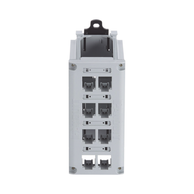 Panel de Parcheo Modular para Cobre, de Instalación en Riel DIN Estándar de 35 mm (1.38 pulgadas), 8 Puertos Mini-Com, Color Gris - Image 2
