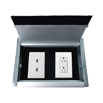 Caja Universal Vacía de 2 Módulos para Instalación en Escritorio (Voz, Datos, Video, Contactos Eléctricos), (No Incluye Accesorios) - Image 6