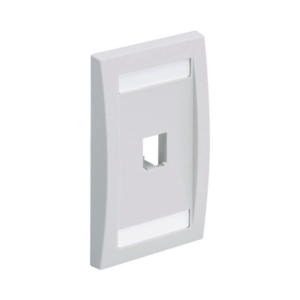 Placa de Pared Vertical | 1 Puerto Mini-Com | 69.8 x 114.3 mm | ABS | Blanco | RoHS