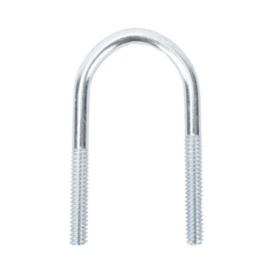 Abrazadera tipo U de 2 ", con acabado Electro Zinc, no incluye tuercas y arandelas