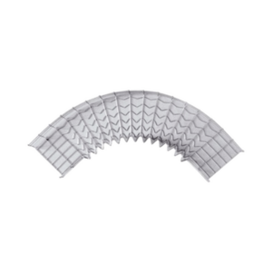 Curva Pre-Fabricada Horizontal de 90° con medidas de 54 mm de Peralte y 200 mm Ancho (54|200 mm)