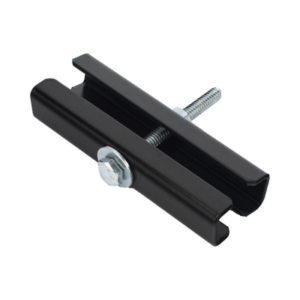 Coples para Escalera Tubular de 1.5" de Peralte y 12" de Ancho, Acabado con Pintura Epóxica Color Negro, Ideales para la Unión de Tramos de Escalera Tubular, Se Requieren 2 Coples por Cada Unión