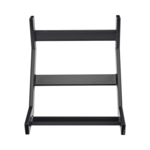 Curva Vertical Interior de 90° para Escalera Tubular de 1.5" de Peralte y 12" de Ancho, Acabado con Pintura Epóxica Color Negro, Incluye Coples y Tornillería