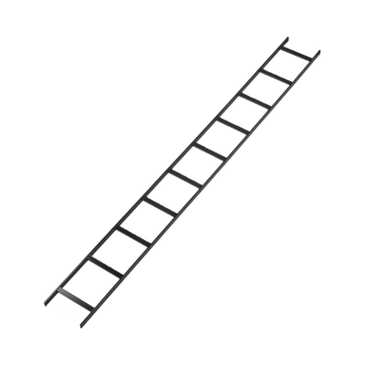 Escalera Tubular de 1.5" de Peralte y 12" de Ancho y 3.05 Metros de Largo, Pintura Epóxica Color Negro, Ideal Para Utilizarse en Centros de Datos o Cuartos de Telecomunicacionesl, incluye Coples y Tornillería - Image 2