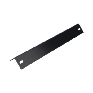 Ménsula Terminal para Escalera Tubular de 1.5" de Peralte y 12" de Ancho, Acabado con Pintura Epóxica Color Negro, Ideal para el Soporte y Terminación de la Escalera Tubular