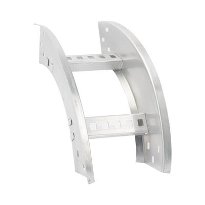 Curva Vertical Exterior de Aluminio de 90° Perfil Z | Peralte 3 1|4" | Ancho 6" | Radio 8" | Incluye Tornillería