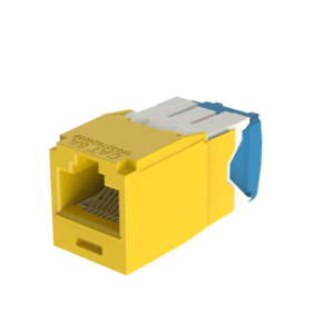 Conector Jack RJ45 | Categoría 6A | 8P8C | Terminación TG | Mini-Com | UTP | 22-26 AWG | Color Amarillo