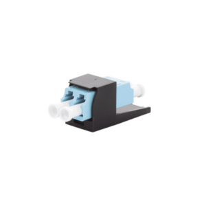 M贸dulo Acoplador LC Duplex, para Fibra 脫ptica Multimodo OM3|OM4, Tipo Mini-Com, Color Aqua