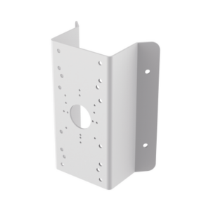 Montaje de Esquina para PTZ TURBOHD o IP | Uso en Exterior | Material de Acero de Carbono | Color Blanco