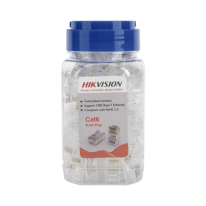 Bote con 100 Piezas de Plug Modular RJ45 | Cat 6 | Chapado en Oro a 15 Micras | Sin Blindaje | Facil Instalación | Uso Interior | Soporta Norma TIA-568B | Cumple con RoHS 2.0