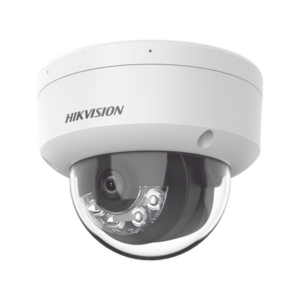 [Dual Light] Domo IP 2 Megapixel | Lente 2.8 mm | 30 mts IR + Luz Blanca | Micrófono Integrado | Antivandálico IK08 | ACUSENSE Lite | Exterior IP67 | H.265+|H.264+ | PoE | ONVIF (Profile S|T)
