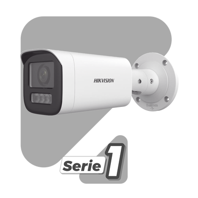Bala IP 4 Megapíxel | Lente Motorizado 2.8 a 12 mm | Dual Light (50 mts IR + 50 mts Luz Blanca) | ACUSENSE Lite | Microfono Integrado | Exterior IP67 | WDR 120 dB | PoE | Micro SD | Alarmas I|O - Image 2