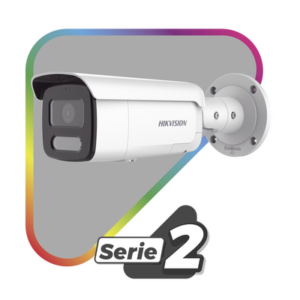 [Dual Light + ColorVu] Bala IP 4 Megapixel | Lente 4 mm | 60 mts IR + 60 mts Luz Blanca | Exterior IP67 | Luz Intermitente y Alerta de Audio | Videoanaliticos (Filtro de Falsas Alarmas) | PoE | WDR 130 dB | Captura Facial | ACUSEARCH