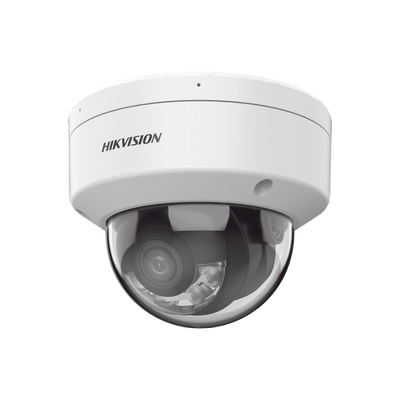Cámara Domo IP | 4 Megapixel | Dual Light 40 m (131.2 ft) | Darkfighter S | WDR 130 dB | IP67 | IK10 | Audio Bidireccional | Analíticos AcuSense