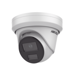 Turret IP 4 Megapixel | Lente 2.8 mm | Dual Light (40 mts IR + 40 mts Luz Blanca | DARKFIGHTER S | Microfono Integrado | Exterior IP67 | WDR 130 dB | 4 Analíticos: AcuSense, Deteccion Facial, Conteo de Personas por Cruce y Zona