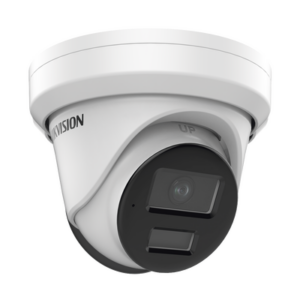 Cámara Turret IP | 4 Megapixel | Lente 2.8 mm | IR 40 m (131.2 ft) | DarkFighter | Audio y Alarma I|O | PoE | IP67 | 4 Analíticos IA