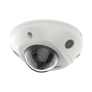 Mini Domo IP | 4 Megapixel | Lente 2.8 mm | IR EXIR 30 m (98.4 ft) | WDR 120 dB | IP67 | IK08 | PoE | Audio y Alarmas I|O