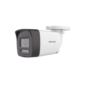 [Audio Bidireccional + Dual Light + ColorVu] Bala TURBOHD 4K (8 Megapixel) | Lente 2.8 mm | 30 mts IR EXIR + 20 mts Luz Blanca | Micrófono y Bocina Integrado | Exterior IP67 | Metal | dWDR