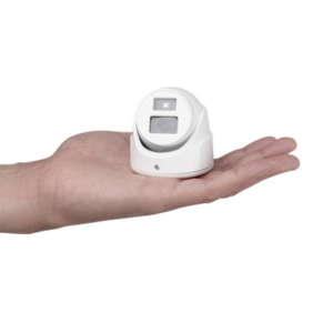 Ultra Mini Turret TURBO 2 Megapixel (1080p) | Gran Angular | Lente 2.8 mm | 20 mts IR EXIR | Exterior IP67 | 4 Tecnologías (TVI | AHD | CVBS) | dWDR | Color Blanco