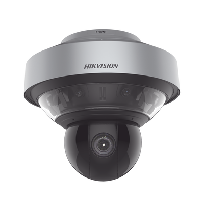 Cámara Domo IP Panorámica + PTZ | 4 Lentes 4 Megapixel 180° | PTZ 4 Megapixel 40X Zoom | IR 250 m (820.2 ft) | WDR 120 dB | IP66 | IK10 | 36 VCD