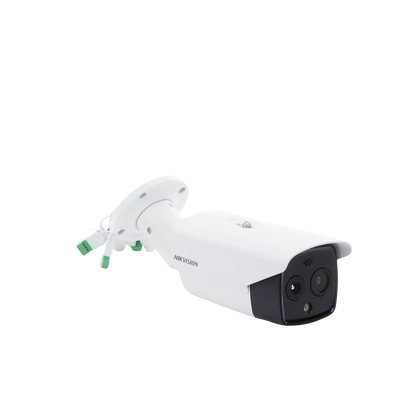 Bala IP Dual | Térmica 6.9 mm (256 x 192) | Óptico 6.4 mm (4 Megapixel) | 30 mts IR | Exterior IP67 | PoE | Termométrica | Detección de Temperatura | Sirena y Luz Intermitente Integrada | Micro SD - Image 5