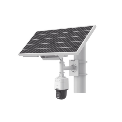 Cámara PT IP Solar | 4 Megapixel | ColorVu 24|7 | Lente 4 mm | 4G LTE | Panel Solar | Batería Litio 23.2 Ah | IP65