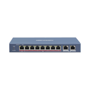 Switch PoE+ | No Administrable | 7 Puertos 10|100 Mbps 802.3 af|at (30 W) | 1 Puerto 10|100 Mbps Hi-PoE (90 W) | 2 Puertos 1000 Mbps Uplink | Modo Extendido hasta 300 Metros | 110 Watts