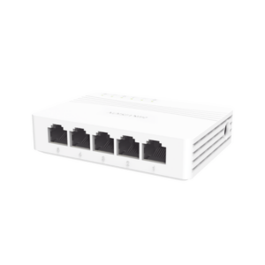 Switch Gigabit No Administrable de Escritorio con 5 puertos 10 | 100 | 1000 Mbps | Diseño Compacto y Estetico