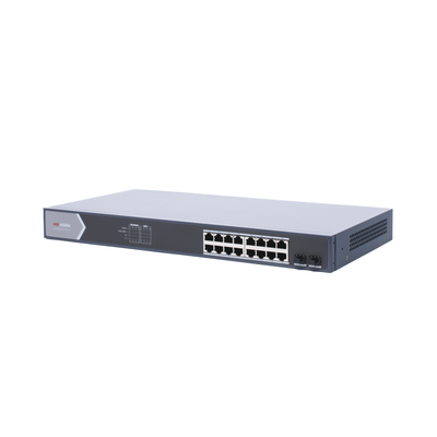 Switch Gigabit PoE+ | Administrable | 16 Puertos 1000 Mbps PoE+ | 2 Puertos SFP | Configuración Nube desde Hik-ParnerPro | PoE hasta 300 Metros | 225 Watts - Image 4