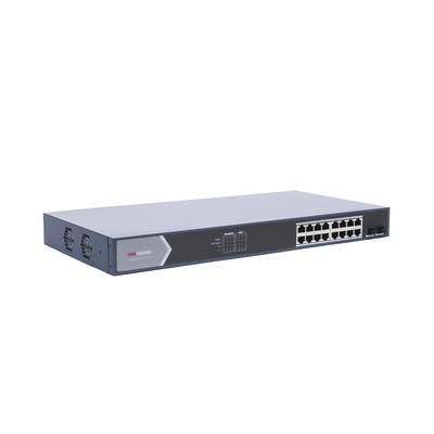 Switch Gigabit PoE+ | Administrable | 16 Puertos 1000 Mbps PoE+ | 2 Puertos SFP | Configuración Nube desde Hik-ParnerPro | PoE hasta 300 Metros | 225 Watts - Image 3