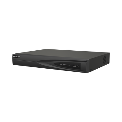 NVR 8 Megapixel (4K) (Compatible con Cámaras ACUSENSE) | 8 canales IP | 8 Puertos PoE+ | 1 Bahía de Disco Duro | Salida de Vídeo en 4K | 300 Metros PoE Modo Extendido