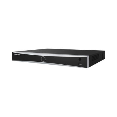 (ACUSENSE | Evita Falsas Alarmas) NVR 12 Megapixel (4K) | Reconocimiento Facial | 8 Canales IP | Base de Datos | 8 Puertos PoE+ | 2 Bahías de Disco Duro | Switch PoE 300 mts Modo Extendido