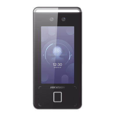 Terminal Min Moe WiFi de Reconocimiento Facial ULTRA RÁPIDO (Exterior IP65) | Hasta 1.5 mts en lectura | Soporta P2P Hik-Connect | 3,000 Usuarios |QR y Videoportero (ambientes de bajo ruido) | HIK-IA