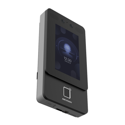 Terminal Min Moe de Reconocimiento Facial | Lector MIFARE 13.56 MHz | Cámara 2 MP con HIK-IA | Pantalla Táctil 4.3" | PoE y WiFi | Exterior IP65 | 1,500 Rostros | 3,000 Huellas | SIP Estándar - Image 2