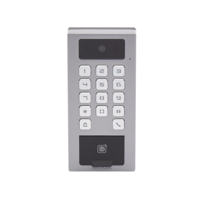 (PoE | 2 Relays) Terminal de Control de Acceso | Videoportero Multiapartamento Llamada a App | Teclado | Exterior Antivandálico IP65 & IK09 | Huella, Tarjeta, Código QR, PIN o App Hik-Connect | Cámara 2 MP compatible con NVRs - Image 3
