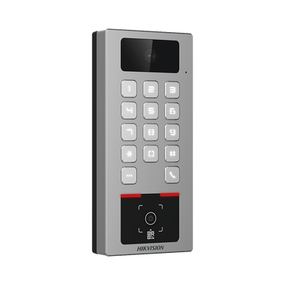 Teclado con Lector Físico de QRs para Exterior Antivandálico IP65 & IK09 con función de Videoportero Multiapartamento | Tarjeta, Código QR, PIN o App HikConnect | Cámara 2 MP compatible con NVRs | Soporta b - Image 2