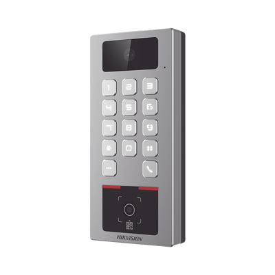 (PoE | 2 Relays) Teclado con Lector Físico de QRs para Exterior Antivandálico IP65 & IK09 con función de Videoportero Multiapartamento | Tarjeta, Código QR, PIN o App HikConnect | Cámara 2 MP compatible con NVRs | - Image 3
