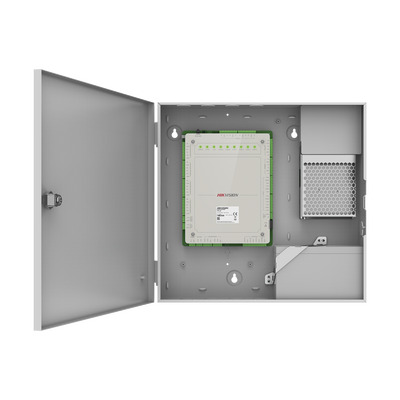 Controlador de Acceso 4 Puertas Administrable en la Nube con Hik-Connect Teams | Interfaz Web | 8 Lectores de Huella o Tarjeta | 100,000 Tarjetas | 10,000 Huellas | Incluye Gabinete y Fuente de Alimentación 12Vcd 8 A | Soporta Batería de Res - Image 2
