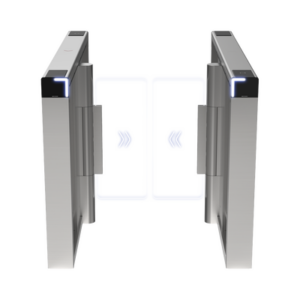 Torniquete Swing PREMIUM | Iluminación LED | 12,000,000 Ciclos MCBF | Incluye Lectores de Tarjeta y Panel de Acceso | 14 Pares de IR | Carril de 90 cms | Compatible con Reconocimiento Facial | Incluye Izquierdo y Derecho